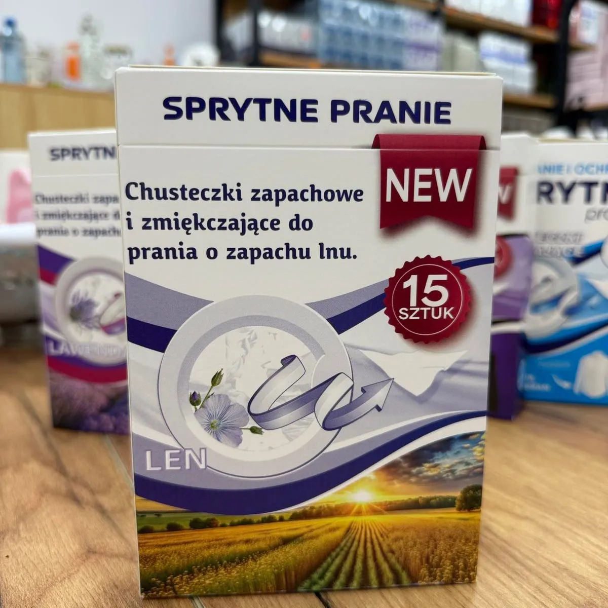 Sprytne Pranie Chusteczki Zapachowe i Zmiękczające Len 15 szt