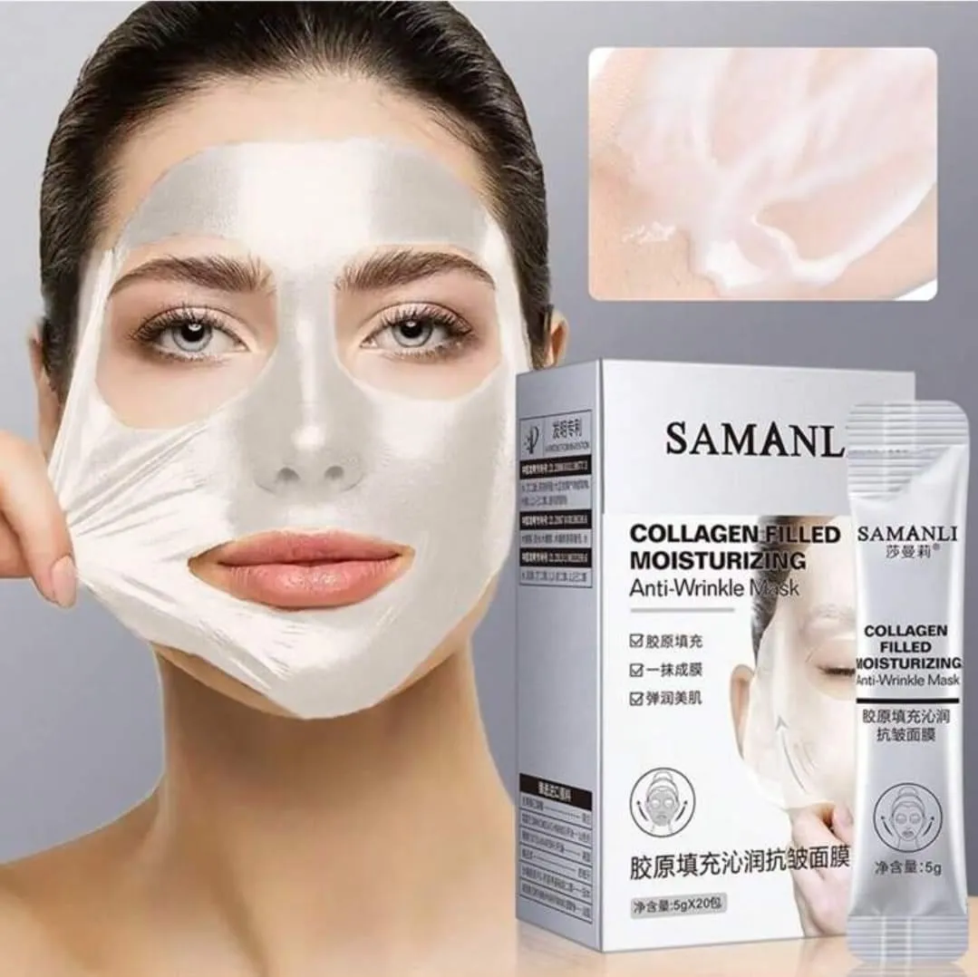 Maska do Twarzy Collagen SAMANL Przeciwzmarszczkowa Peel-off 5g