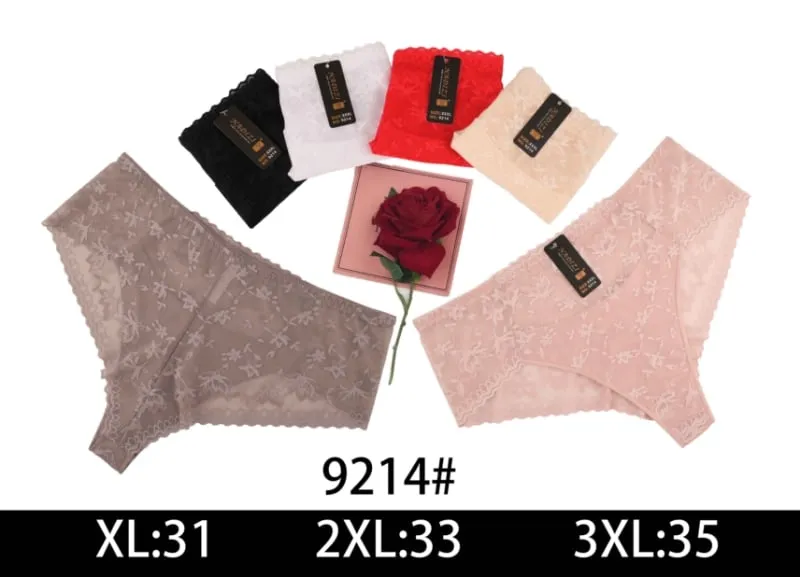 Majtki damskie stringi XL:31 2XL:33 3XL:35 9214#