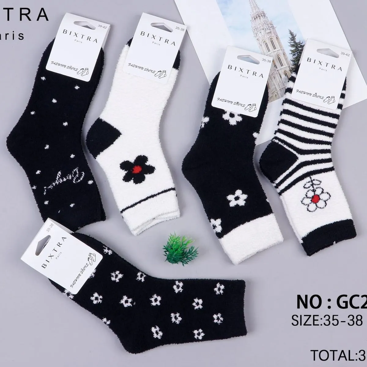 Skarpetki damskie Bixtra Paris NO: GC2-007 roz. 35-38/39-42