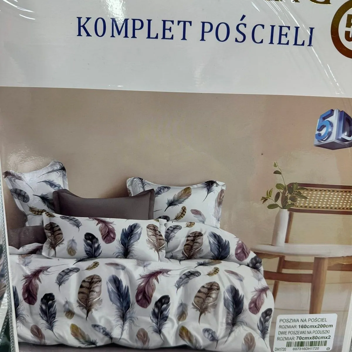 Komplet Pościeli 3cz 160/200 RUI RUI BANG BANG 100% nie farbujące