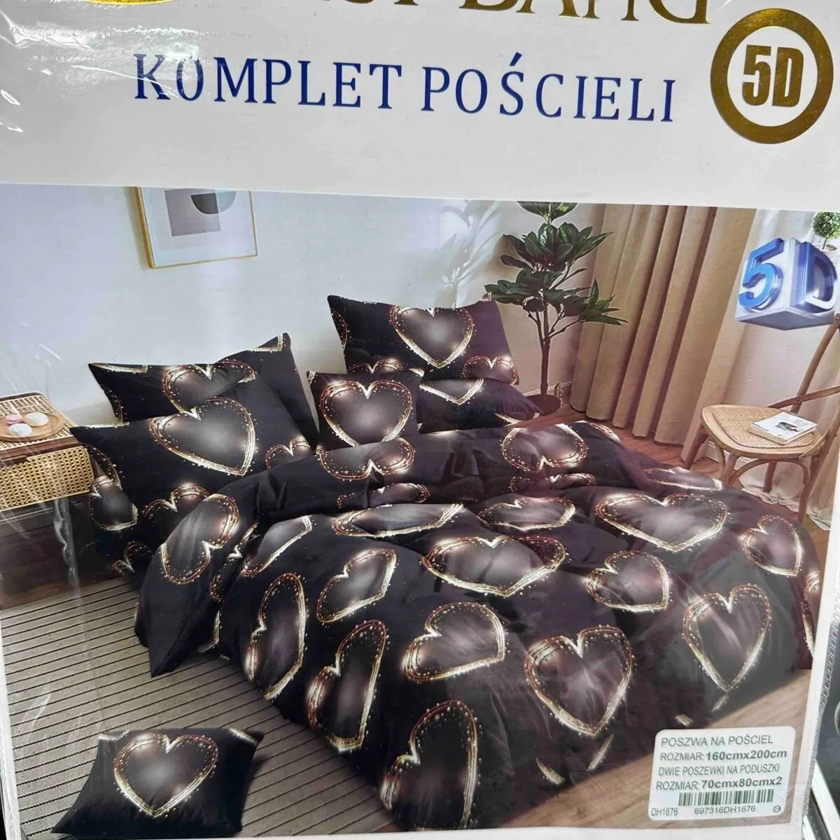 Komplet Pościeli 3cz 160/200 RB Rui Bangang 5D