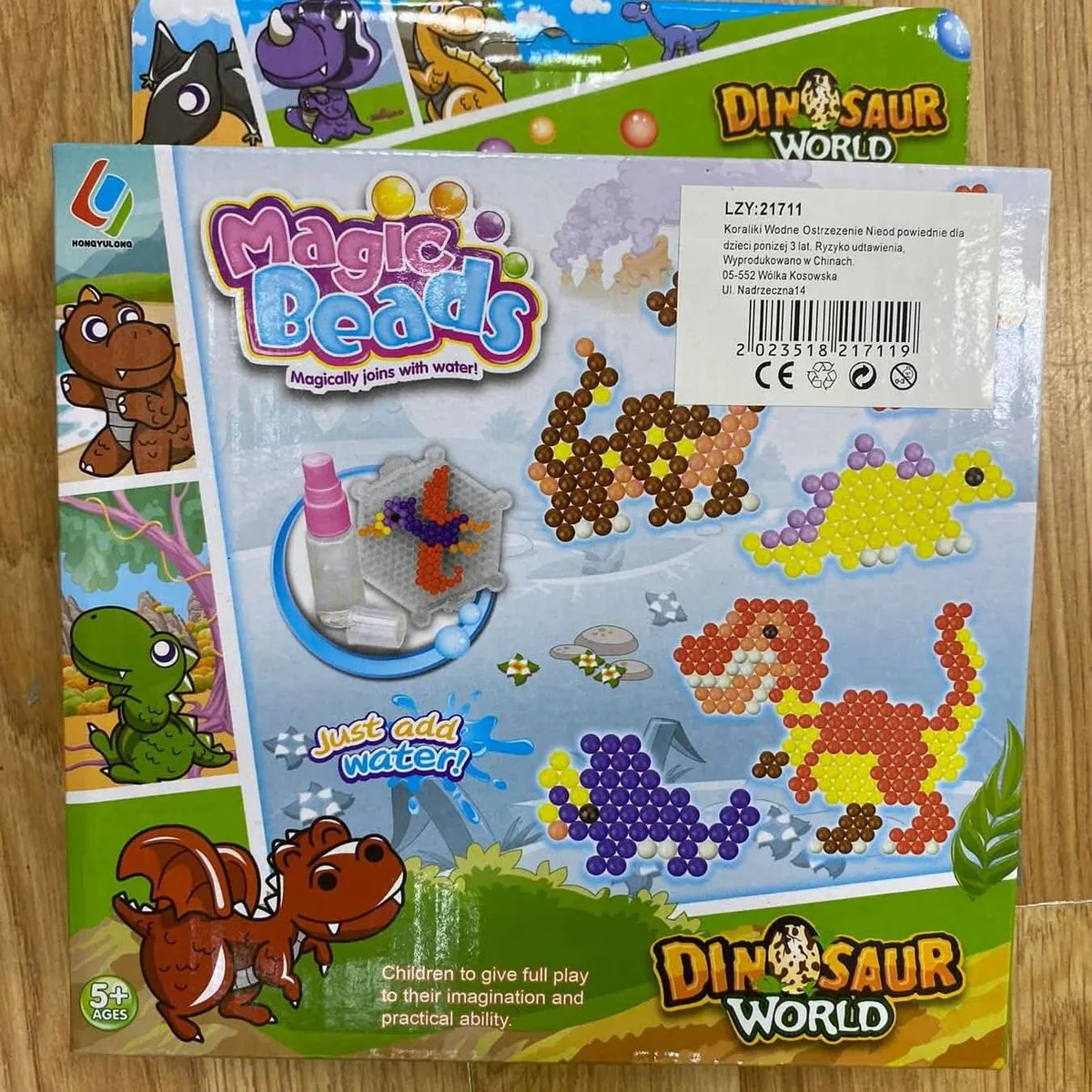 Zabawki Magic Beads Dinosaur World LZ2717