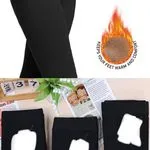 Legginsy damskie ciepłe czarne S-XXL, 120 szt/CTN