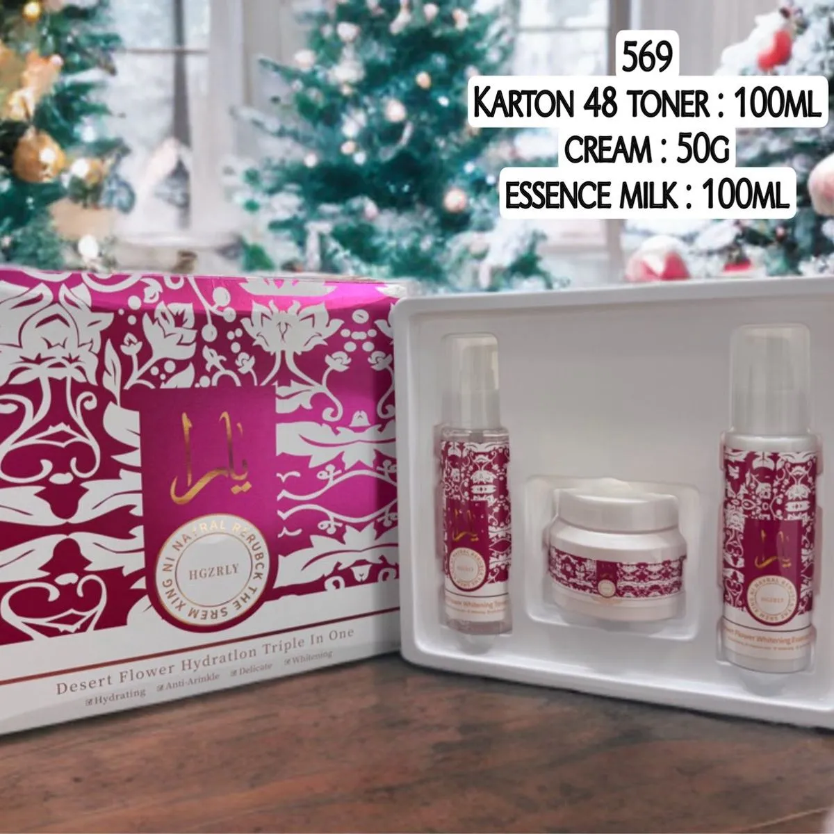 Zestaw Prezent YARA: Toner 100ml + Esencja 100ml + Krem 50g
