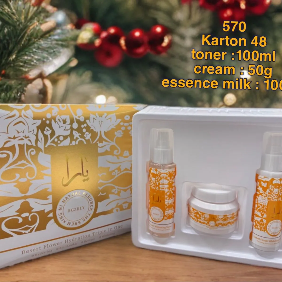 Zestaw Prezent YARA Toner 50ml + Cream 100ml + Essence Milk 100ml