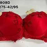 Biustonosz damski push-up czerwony 34/75-42/95
