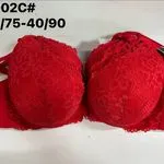 Biustonosz damski koronkowy czerwony 34/75-40/90