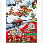 Zestaw klocków świąteczny pociąg 66069