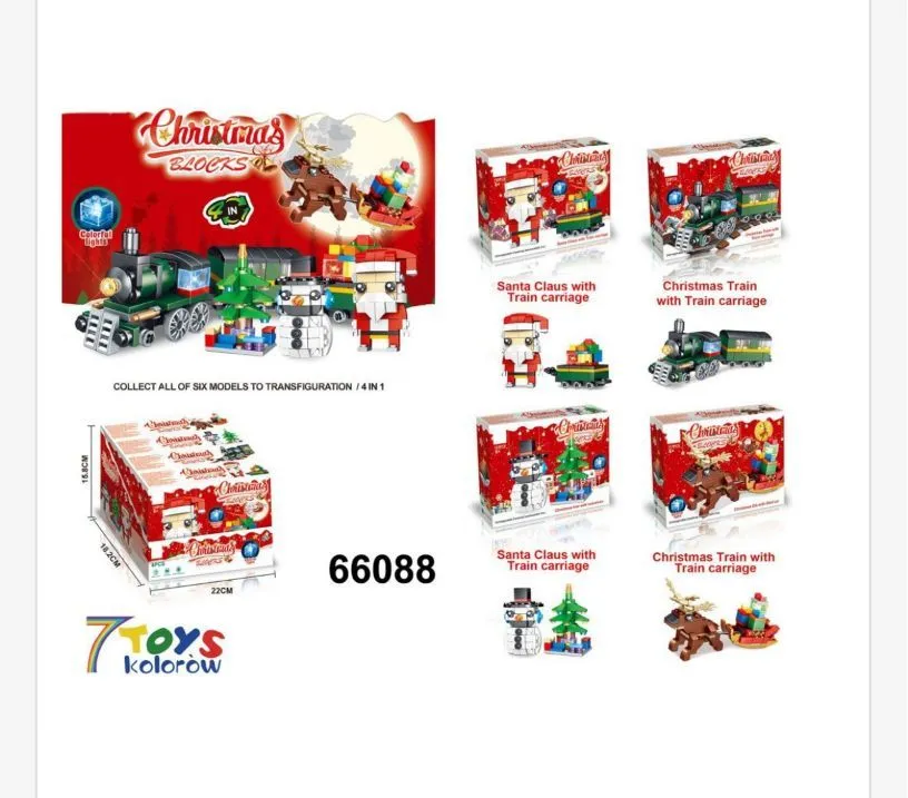 Zestaw klocków Christmas Express Santa Train 66088