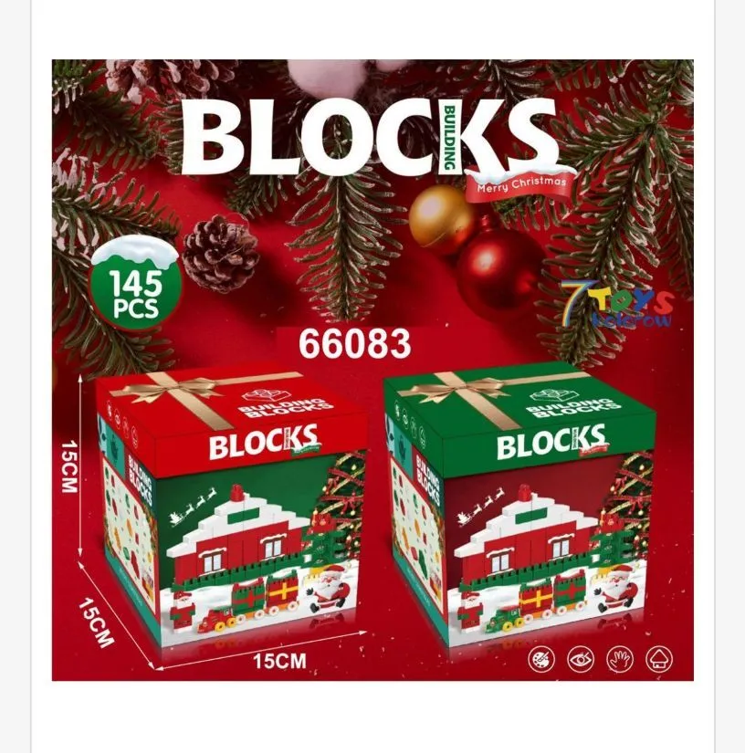 Klocki Blocks Świąteczny Zestaw 145 szt 15cm