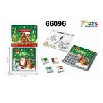 Tablica Puzzle Świąteczny Dom z Markerem 14,5x14,3 cm