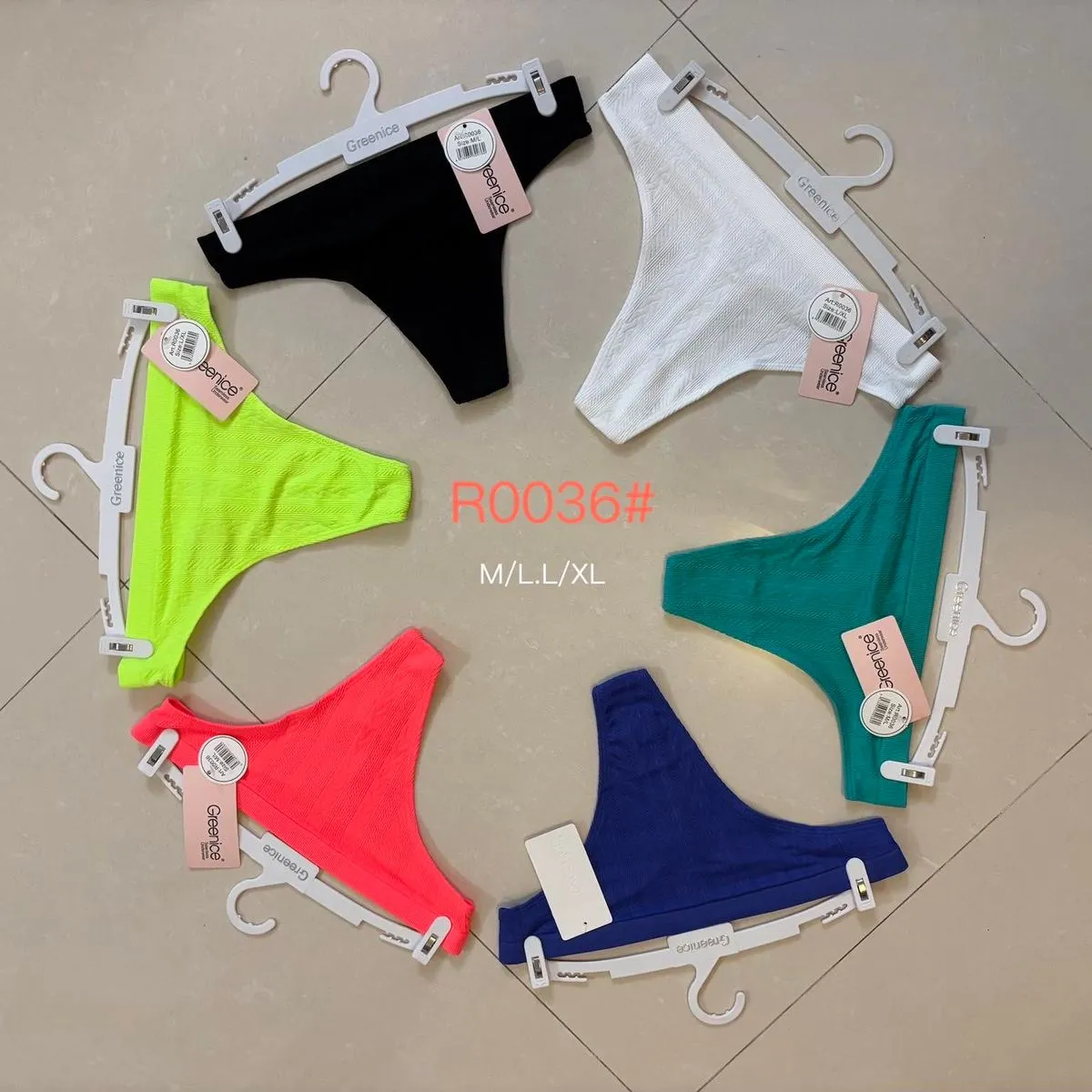 Majtki damskie RO036 M/L XL neonowe 6 szt