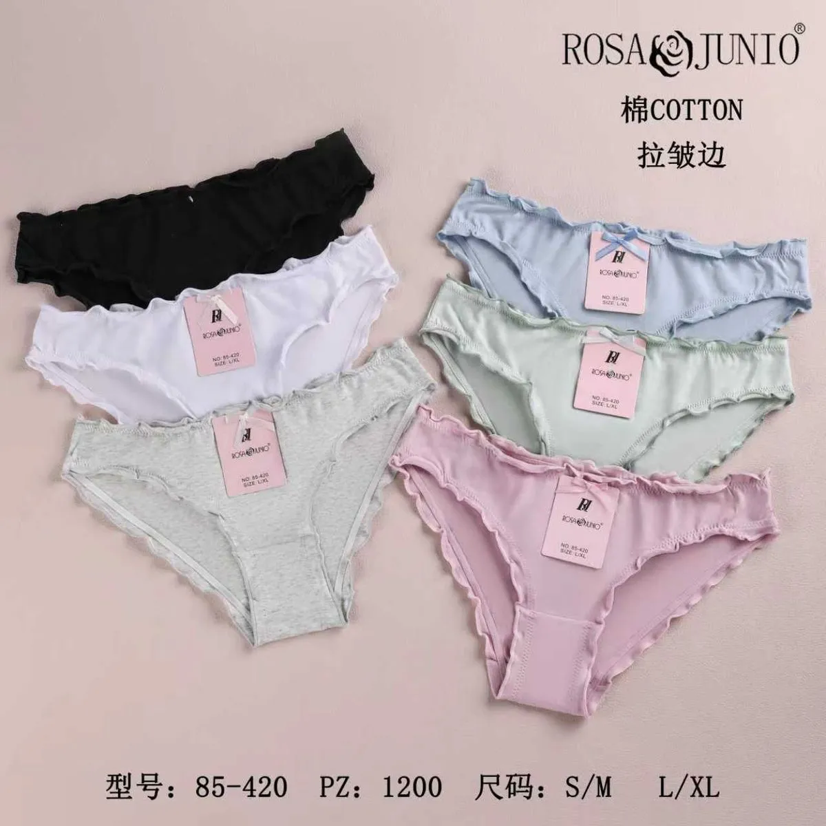 Majtki damskie Rosa&Junio bawełniane S-XXL 6 kolorów