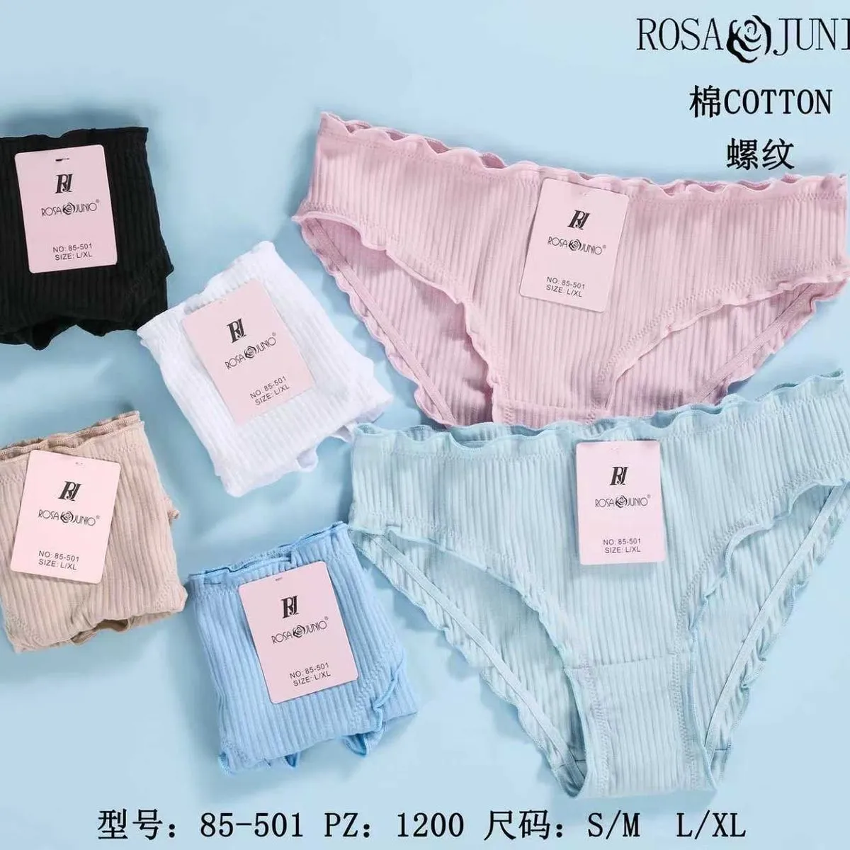Majtki damskie Rosa Junio bawełniane S/M L/XL 5 szt