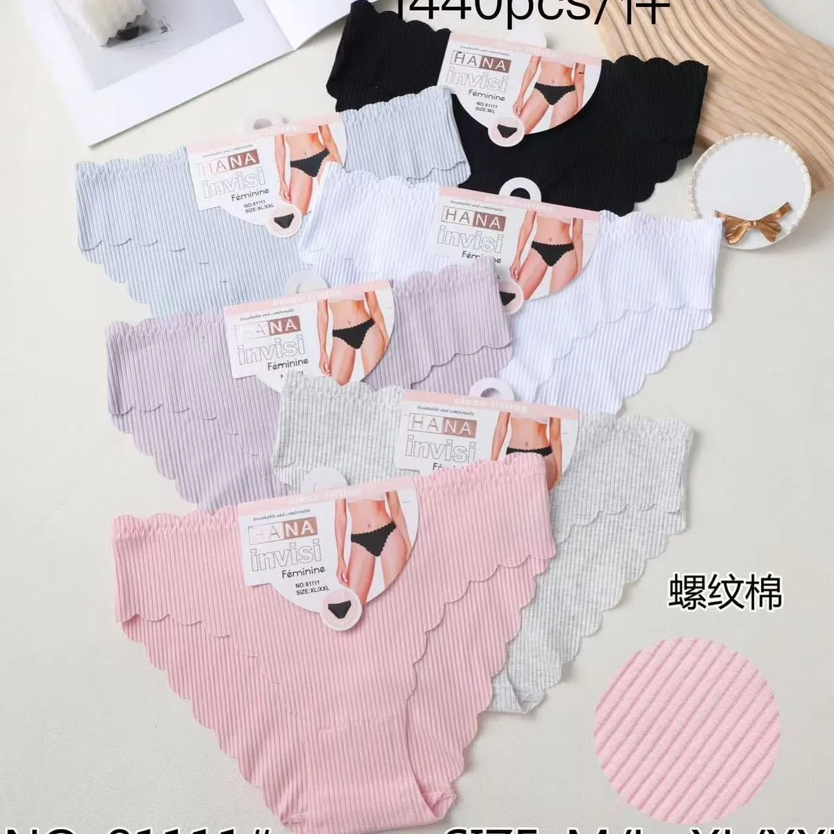 Majtki damskie Hana brzeg falisty M/L-XXL 1440szt