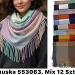 Szaliki damskie 5553063 mix 12 szt