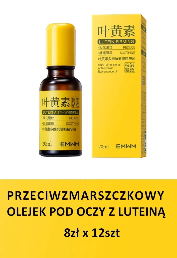 Olejek pod Oczy Przeciwzmarszczkowy z Luteiną 20ml