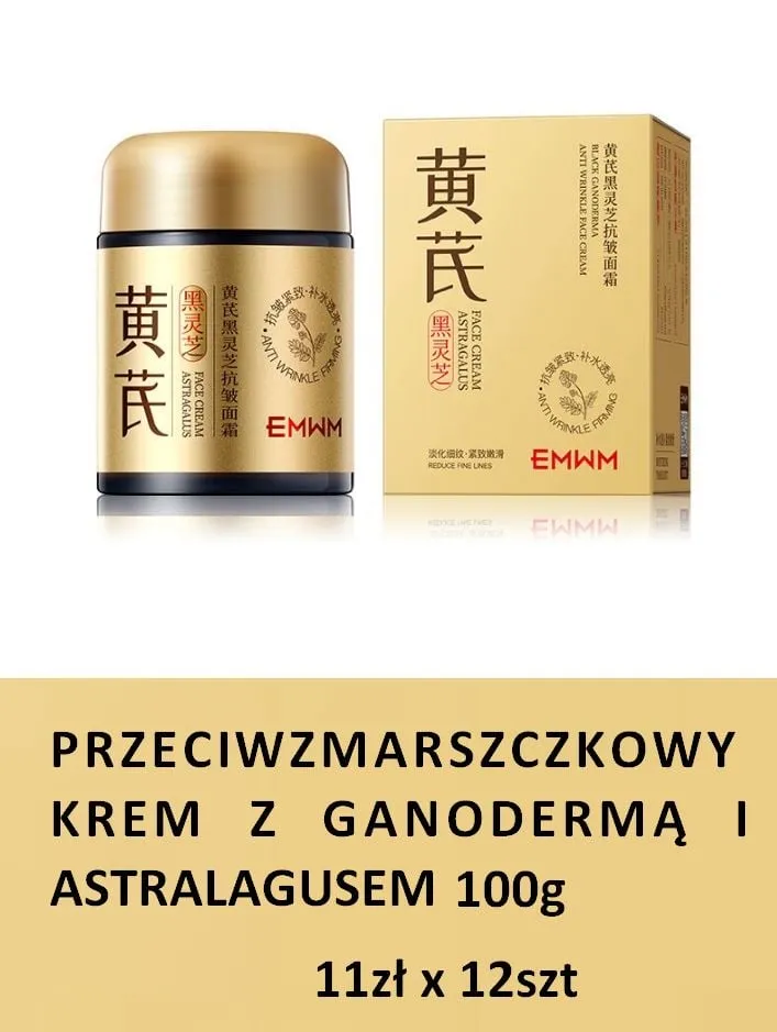 Krem przeciwzmarszczkowy z Ganodermą i Astragalusem 100g