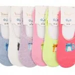 Skarpetki damskie stopki z kotkami 35-38, 6 szt, Kim