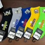 Skarpetki męskie Danger z motywem czaszek 5 kolorów