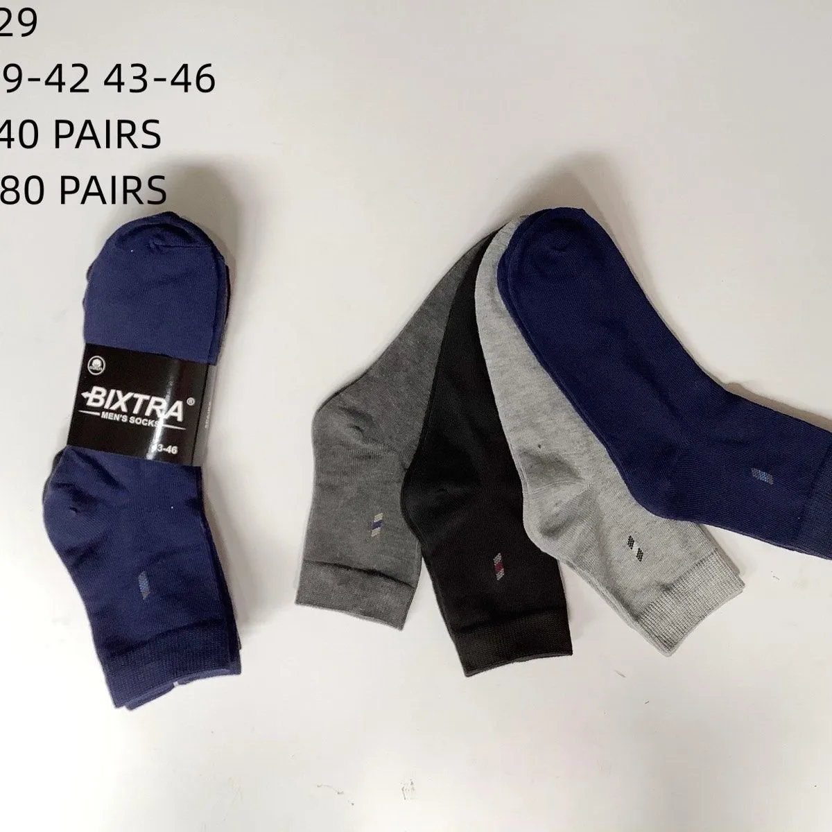 Skarpetki męskie Bixtra NO:2029 roz. 39-46, pak. 40 par