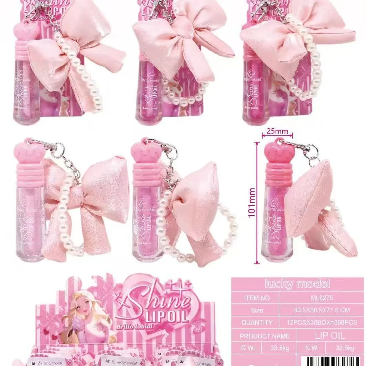 Lucky Model Lip Oil Shine do ust z aplikatore aplikator