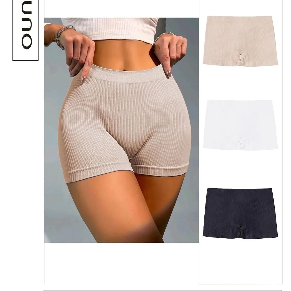Majtki damskie bezszwowe T183 S-M-L-XL beżowe/szare/białe/czarne