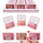 Paleta Cieni do Powiek Lucky Model 6x6 Kolory Różowo-Brązowe