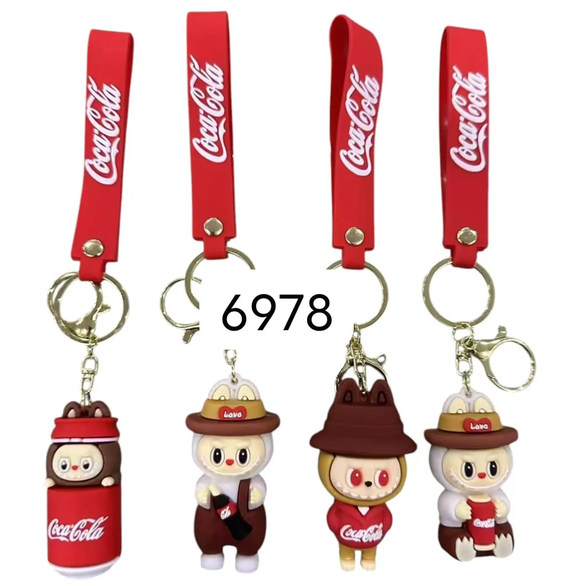 Brelok Zabawkowy Coca-Cola Figurki 4 szt