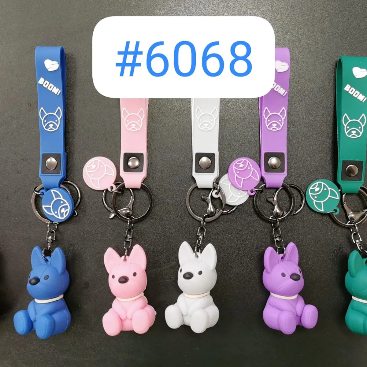 Brelok do kluczy z figurką psa #6068