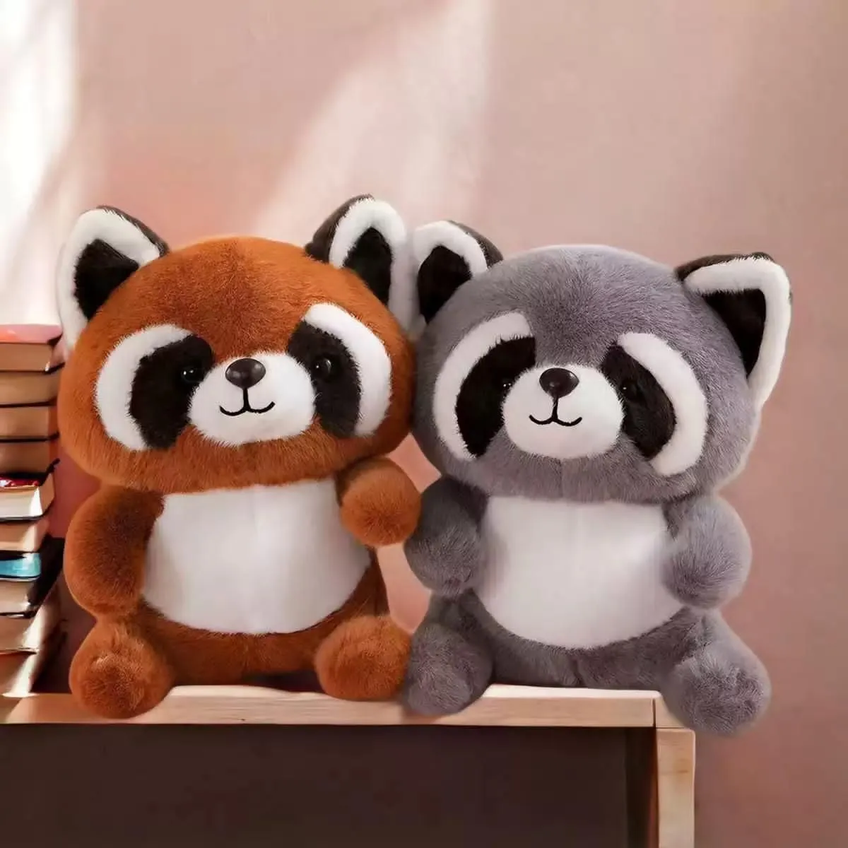 Maskotka Pluszowa Raccoon 25cm Brązowa i Szara
