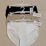 Majtki damskie Greenice ML L XL XXL 3 szt. czarny beż biały