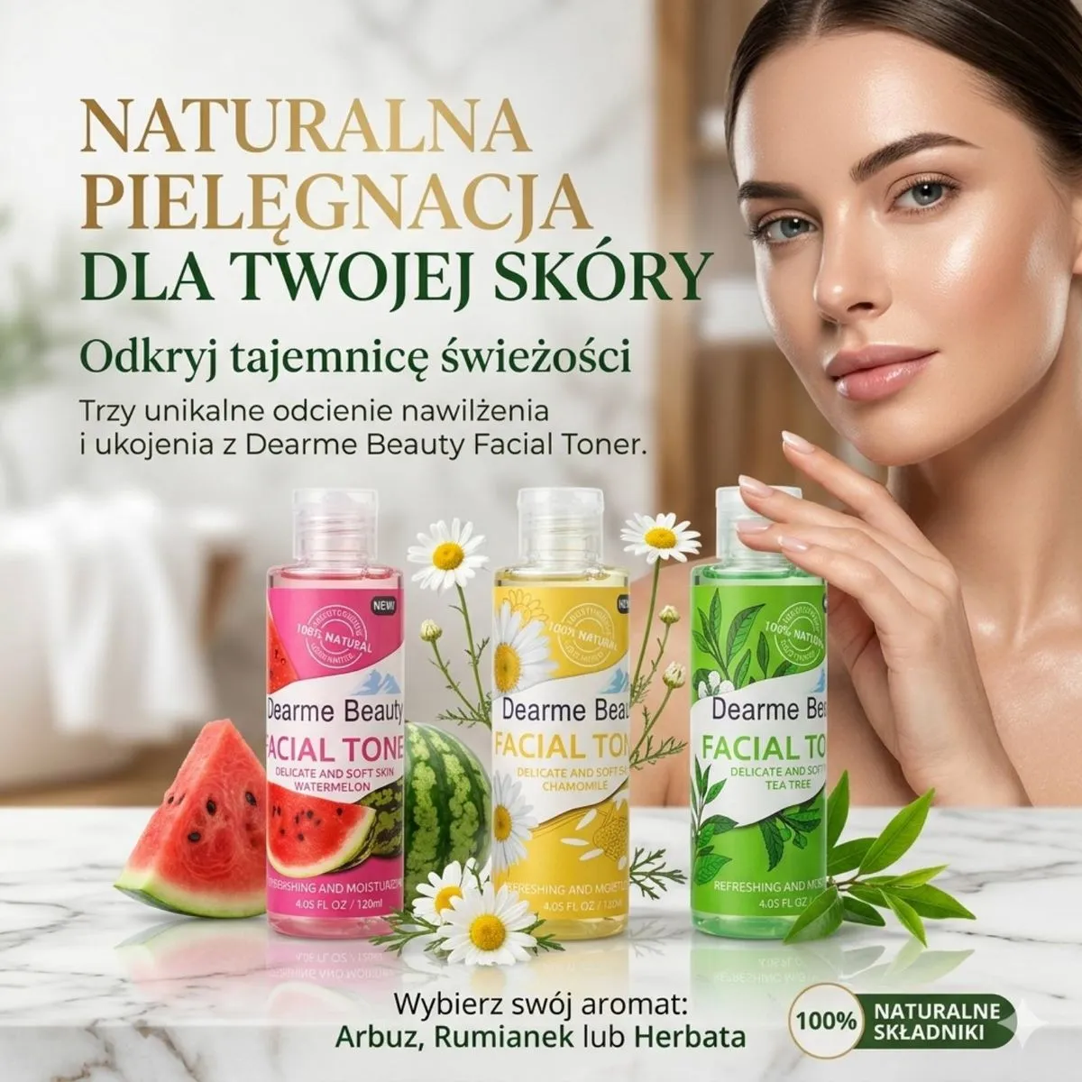 Naturalny Tonik do Twarzy Deirme Beauty Arbuz