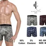 Bokserki męskie Cherilu MXXXL wzorzyste 95% bawełna