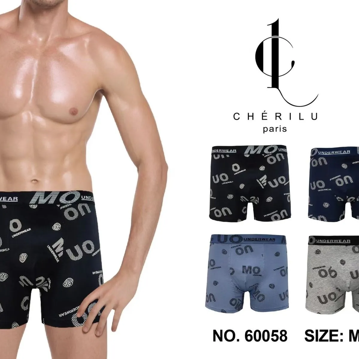 Bokserki męskie Cherirulu bawełna M-XXL nr 60058