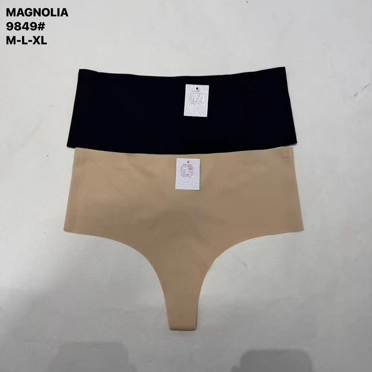 Majtki damskie Magnologia M-L XL beżowe i czarne