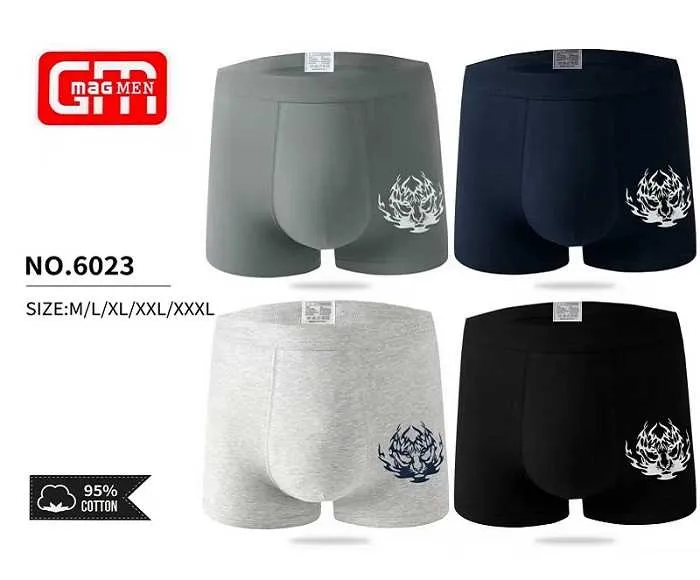 Bokserki męskie GMEN NO.6023 S/M/L/XL/XXL/3XL 4 szt