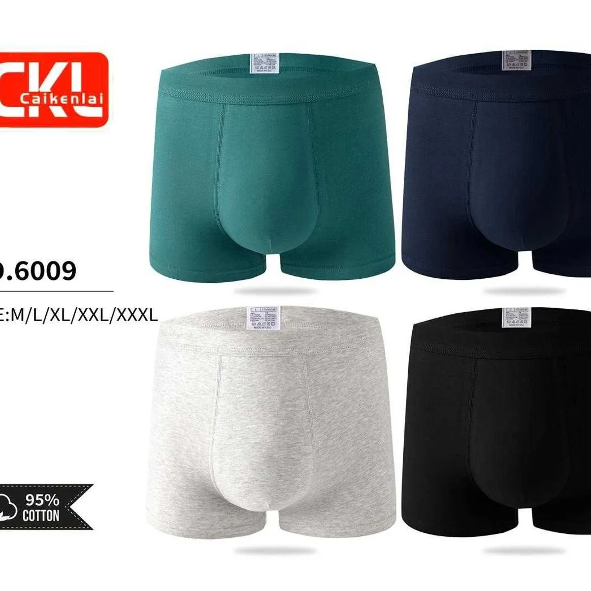 Bokserki męskie CK 4 szt. S/M/L/XL/XXL/3XL NO.6009