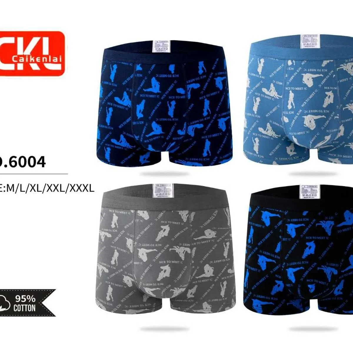 Bokserki męskie CKI NO.6004 rozmiary M/L/XL/XXL/XXXL