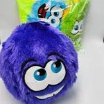 Gniotki Squeeze Toys fioletowy i zielony pluszowy 32476