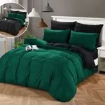 Komplet Pościel 3CZ 160/200 Zielony/Czarny