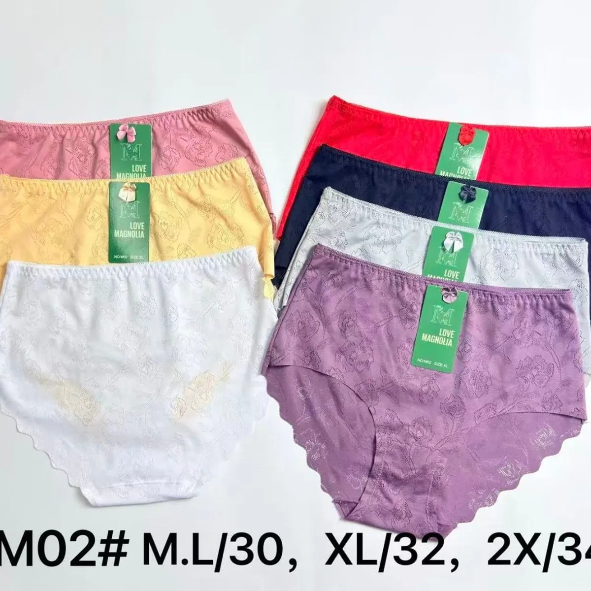 Majtki damskie MO2 M/L/30, XL/32, 2XL/34, 8 szt.
