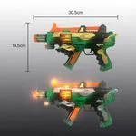 Pistolet na kulki 30,5 cm zielony ze złotem