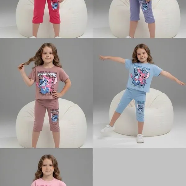 Komplet Odzież dla Dzieci 3-10L z Postacią Wukong