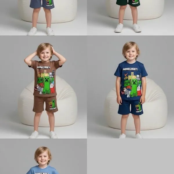 Komplet Odzież Dziecięca Minecraft 3-10L