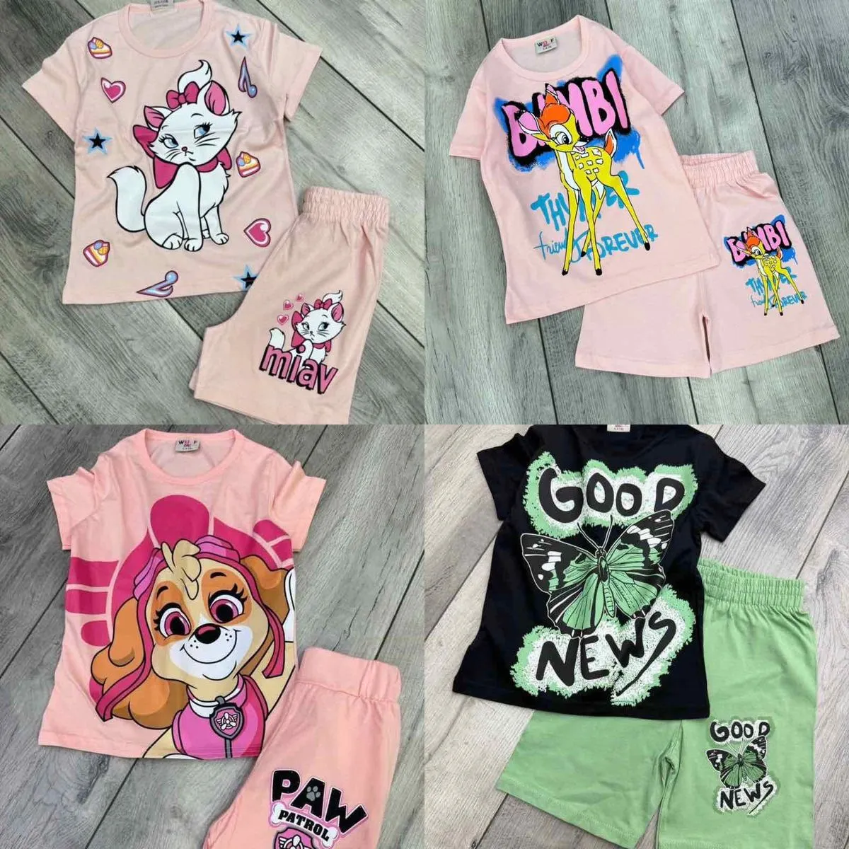 Komplet Piżama Dziecięca 3-10L Disney PAW Patrol Bambi