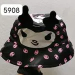 Czapka Kuromi Bucket Hat z Uszami Czarno-Różowa Dziecięca