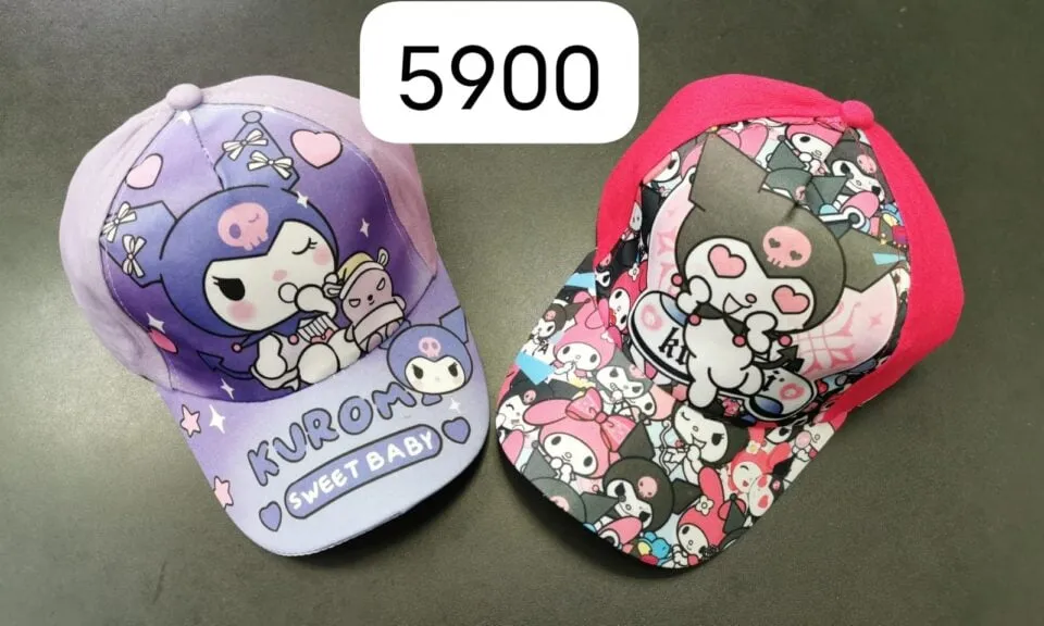 Czapka dla Dzieci z daszkiem Kuromi Sweet Baby, mix kolorów