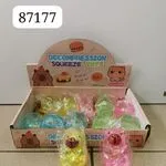 Zabawka Squeeze Toys Gniotek Zwierzątko z Brokatem 12 szt.